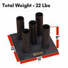 Picture of Body-Solid GOBH5 Olympic Bar Storage for Curl, Triceps, Trap, and Olympic Bars, Black