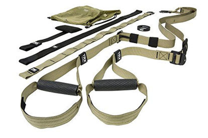 Picture of TRX Tactical Gym: The Most Durable Bodyweight Suspension Trainer | Used by US Military & Pro Athletes | Includes Free TRX Force APP with a 12-Week Conditioning Program | Free Rugged Mesh Travel Bag